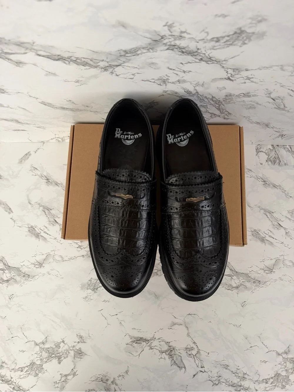 Dr. Martens Penton Brogue Croc Platform Loafers Shoes Preppy Women’s Size 10